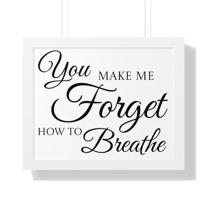 Poster Print - Black and White Love Quote