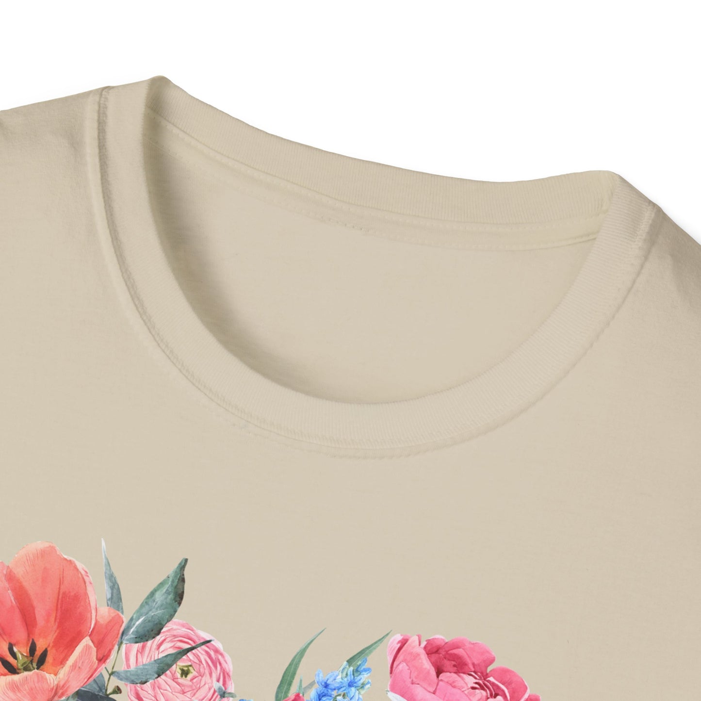 Floral Heart Mimi T-Shirt | Unisex Softstyle Tee