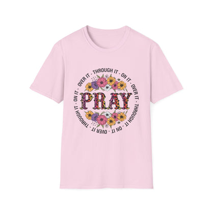 Floral Pray Unisex Softstyle T-Shirt