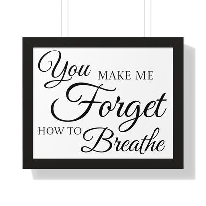 Poster Print - Black and White Love Quote