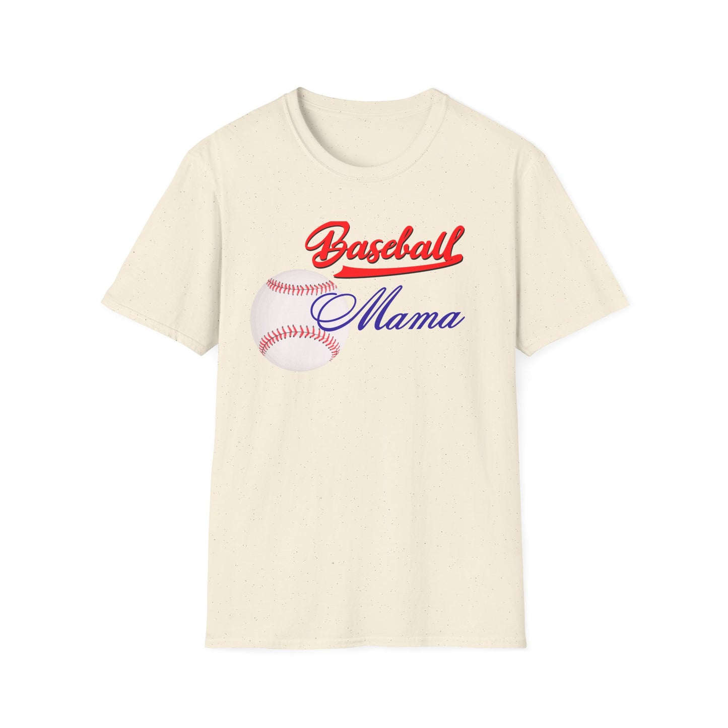 Baseball Mama Unisex Softstyle T-Shirt - Perfect Gift for Sports Moms!