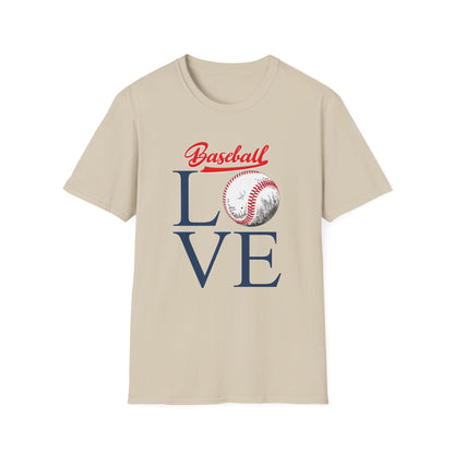 Baseball Love Unisex Softstyle T-Shirt - Perfect for Sports Fans