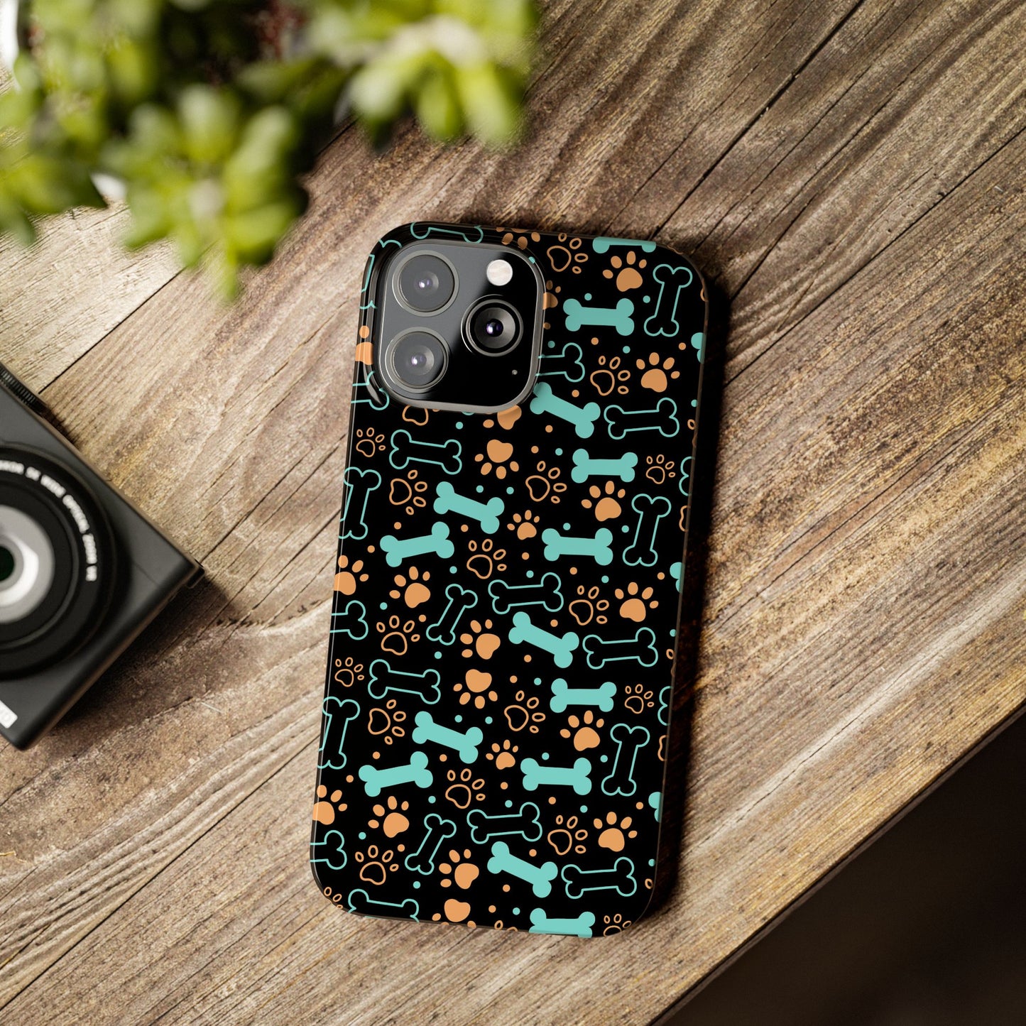 Slim Phone Cases - Puppy Dog/Pawprint Pattern