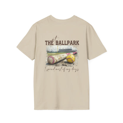 Ballpark Vibes Unisex Softstyle T-Shirt - Perfect for Baseball Lovers