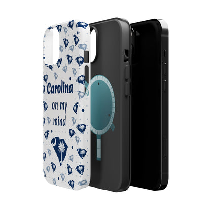 Carolina On My Mind Magnetic Tough Case for iPhone - Coastal Vibes, Perfect Gift for Beach Lovers