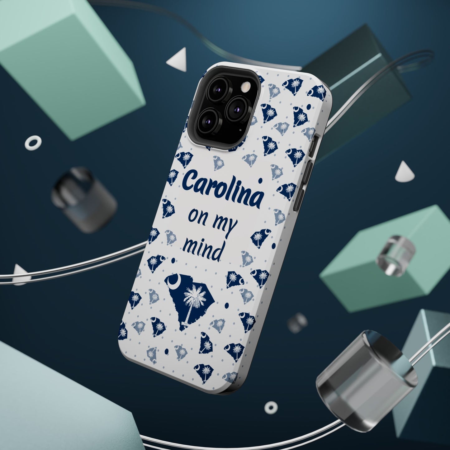 Carolina On My Mind Magnetic Tough Case for iPhone - Coastal Vibes, Perfect Gift for Beach Lovers