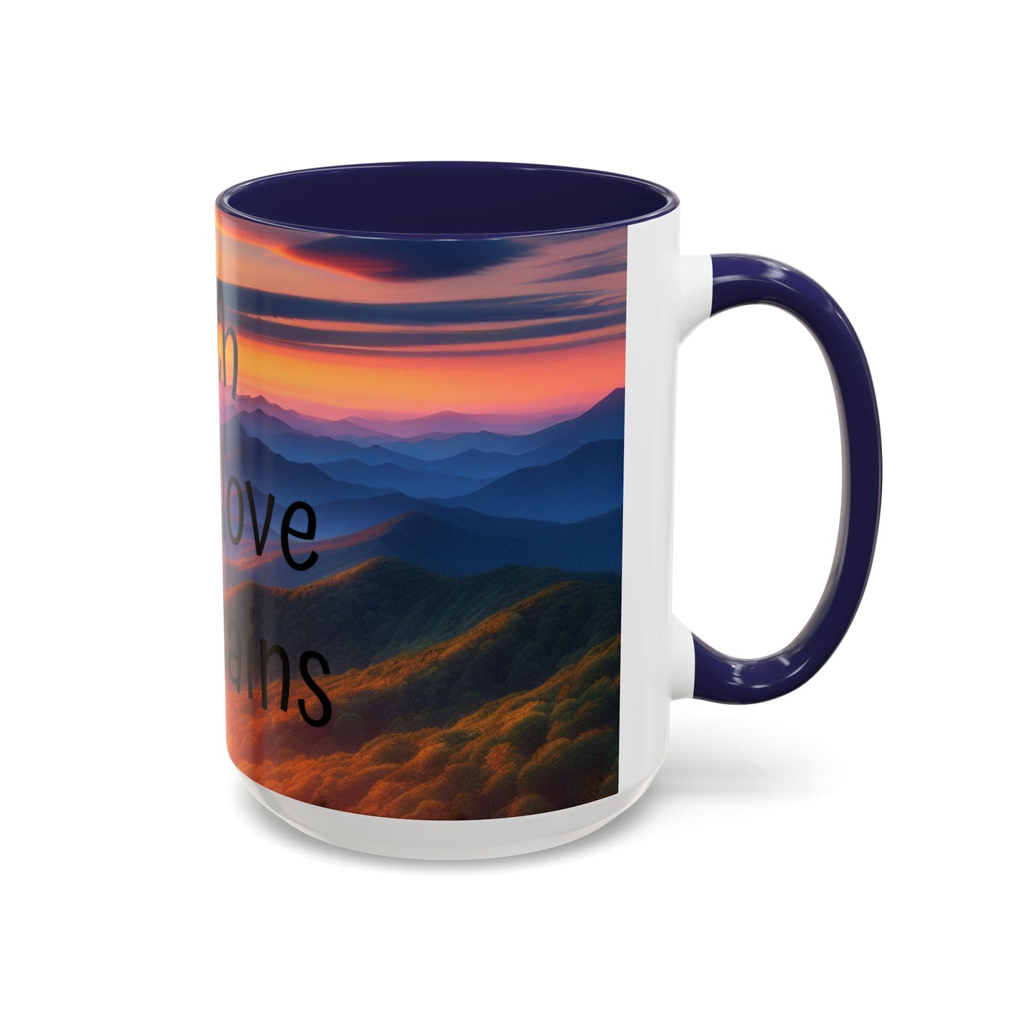 Inspiring Faith Mountains Ceramic Mug - Motivational Coffee Cup for Nature Lovers