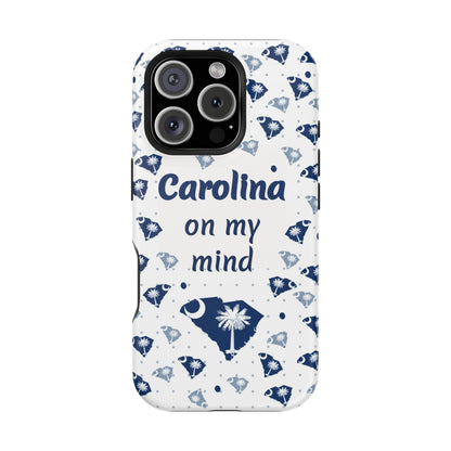 Carolina On My Mind Magnetic Tough Case for iPhone - Coastal Vibes, Perfect Gift for Beach Lovers