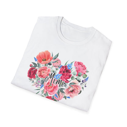 Floral Heart Mimi T-Shirt | Unisex Softstyle Tee