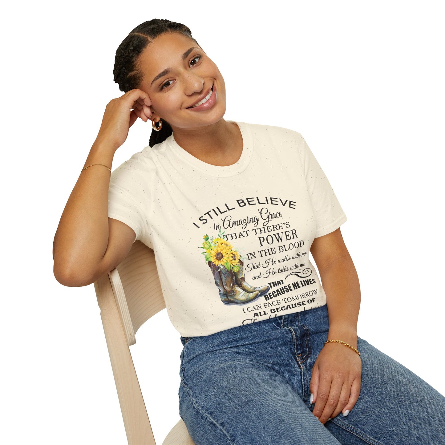 Inspirational Faith T-Shirt - I Still Believe in Amazing Grace