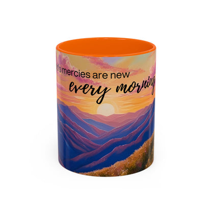 Inspirational Ceramic Mug - 'God's Mercies Are New Every Morning' - 11oz & 15oz