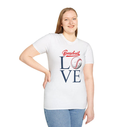 Baseball Love Unisex Softstyle T-Shirt - Perfect for Sports Fans