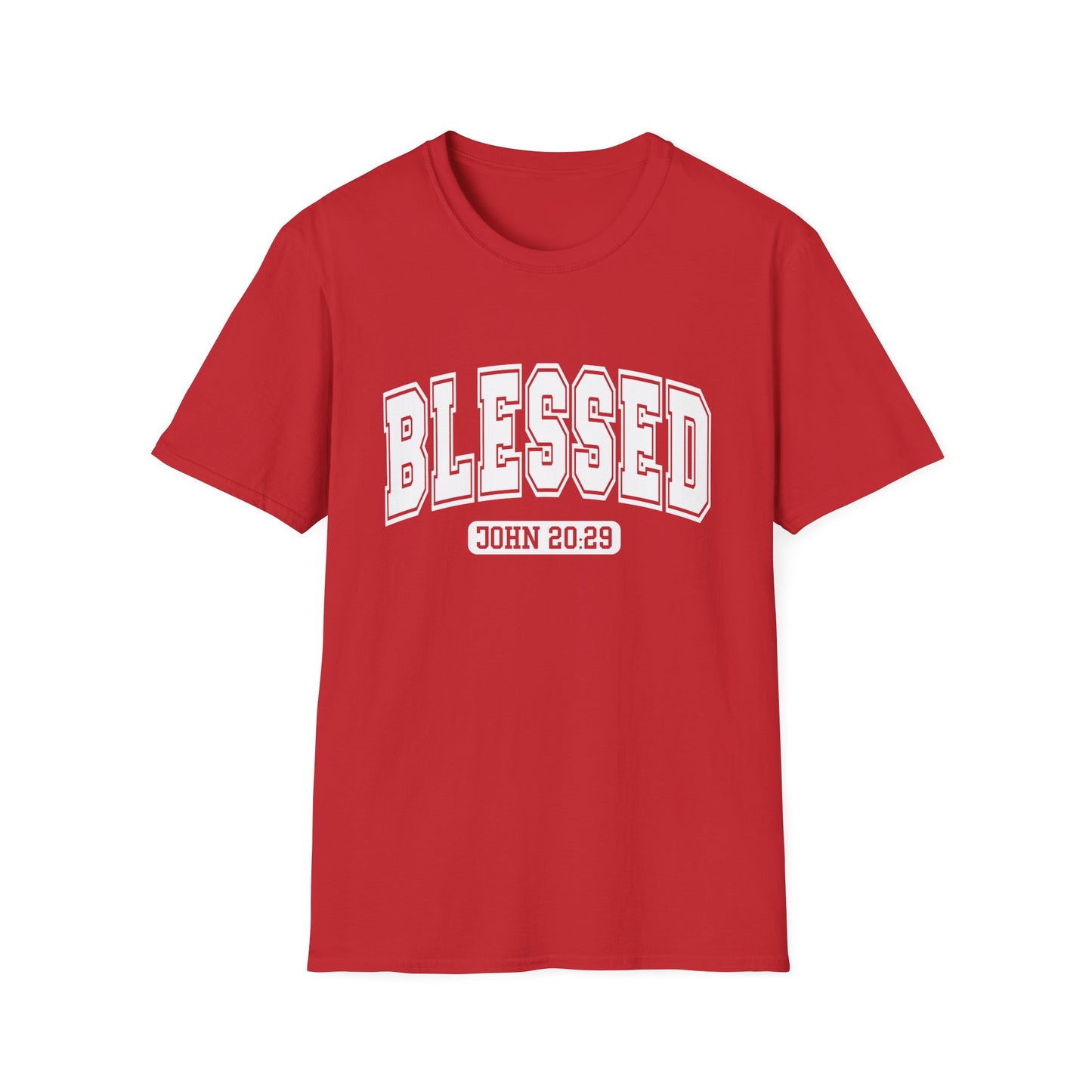 Blessed Graphic Unisex T-Shirt - John 20:29 Inspirational Tee