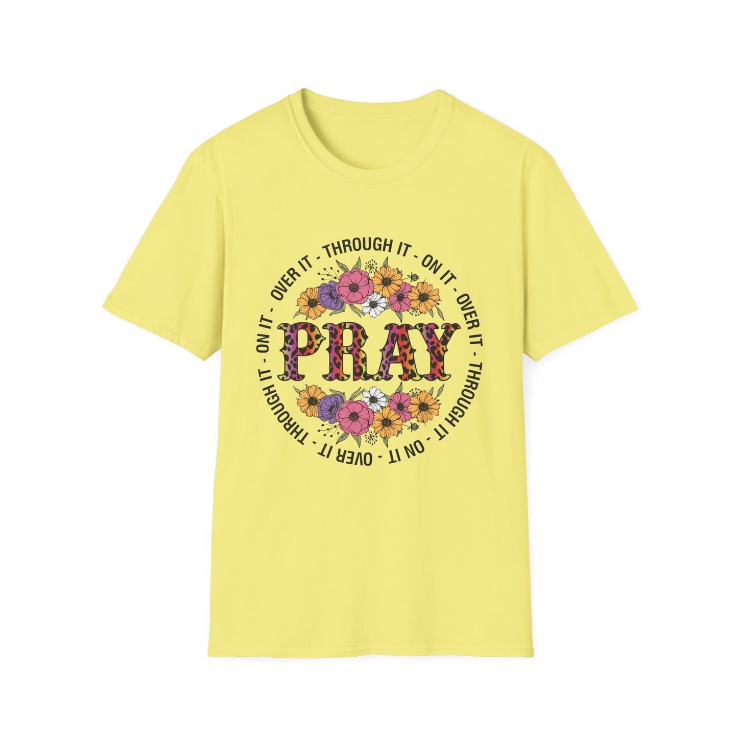 Floral Pray Unisex Softstyle T-Shirt