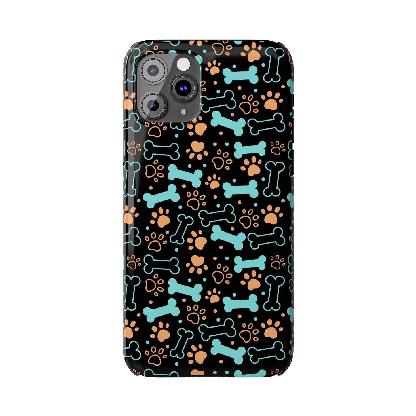 Slim Phone Cases - Puppy Dog/Pawprint Pattern