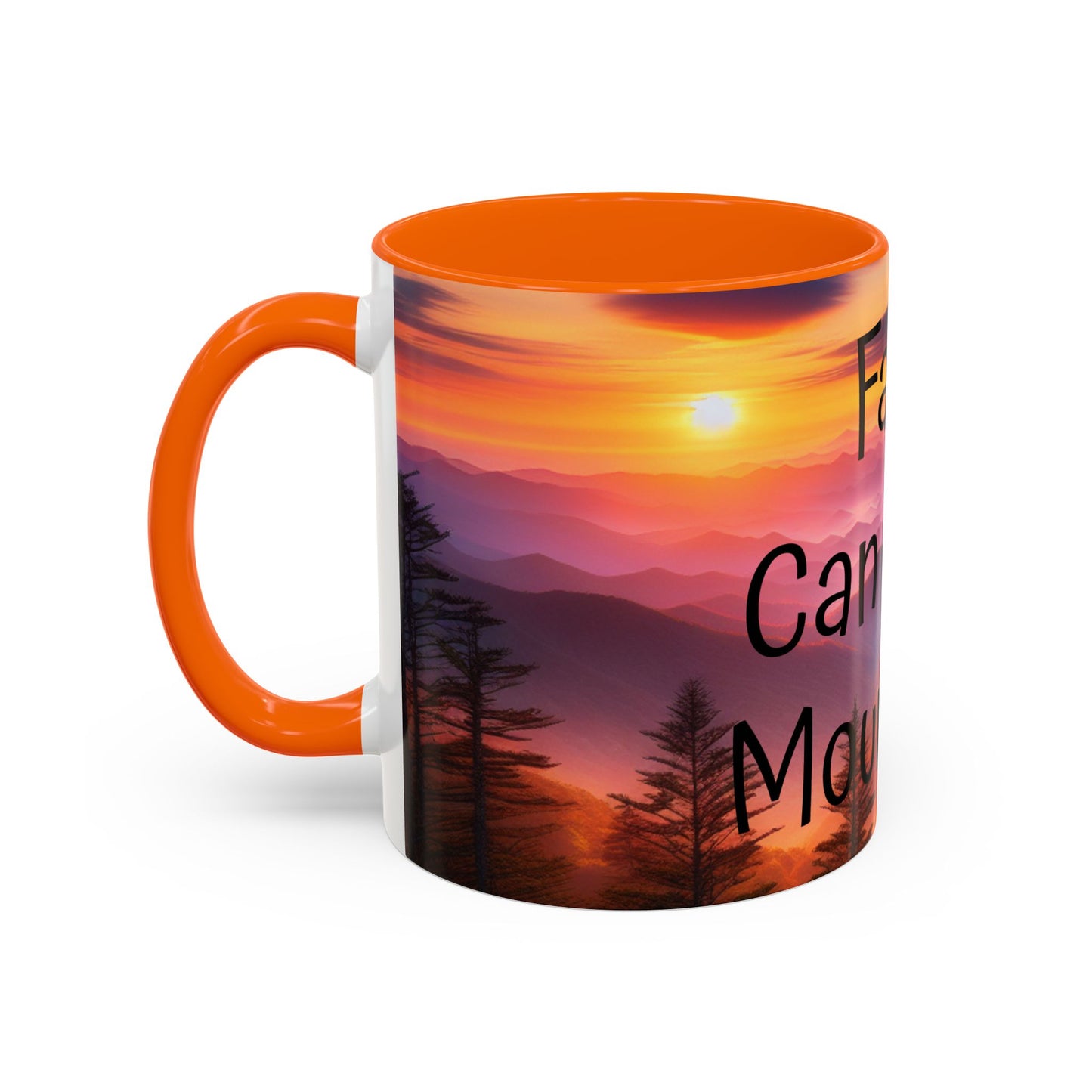 Inspiring Faith Mountains Ceramic Mug - Motivational Coffee Cup for Nature Lovers