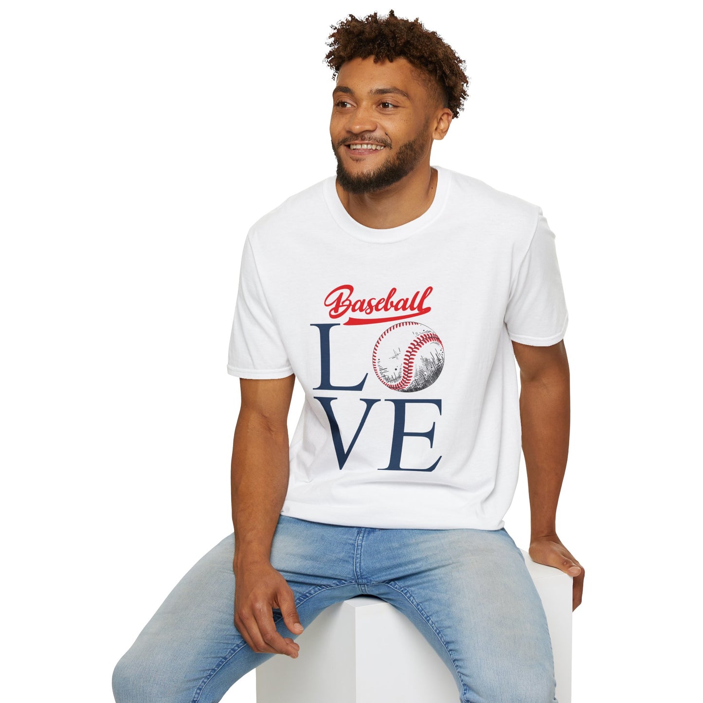 Baseball Love Unisex Softstyle T-Shirt - Perfect for Sports Fans