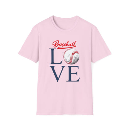 Baseball Love Unisex Softstyle T-Shirt - Perfect for Sports Fans