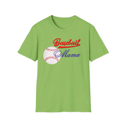 Baseball Mama Unisex Softstyle T-Shirt - Perfect Gift for Sports Moms!