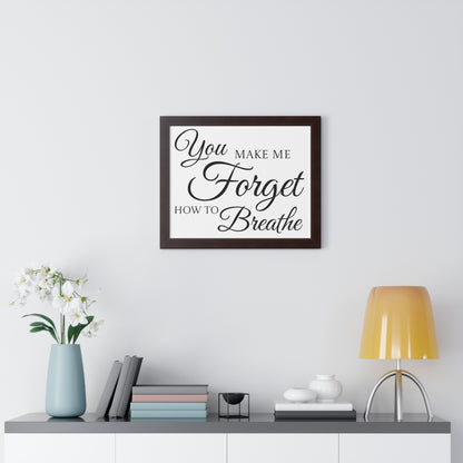 Poster Print - Black and White Love Quote