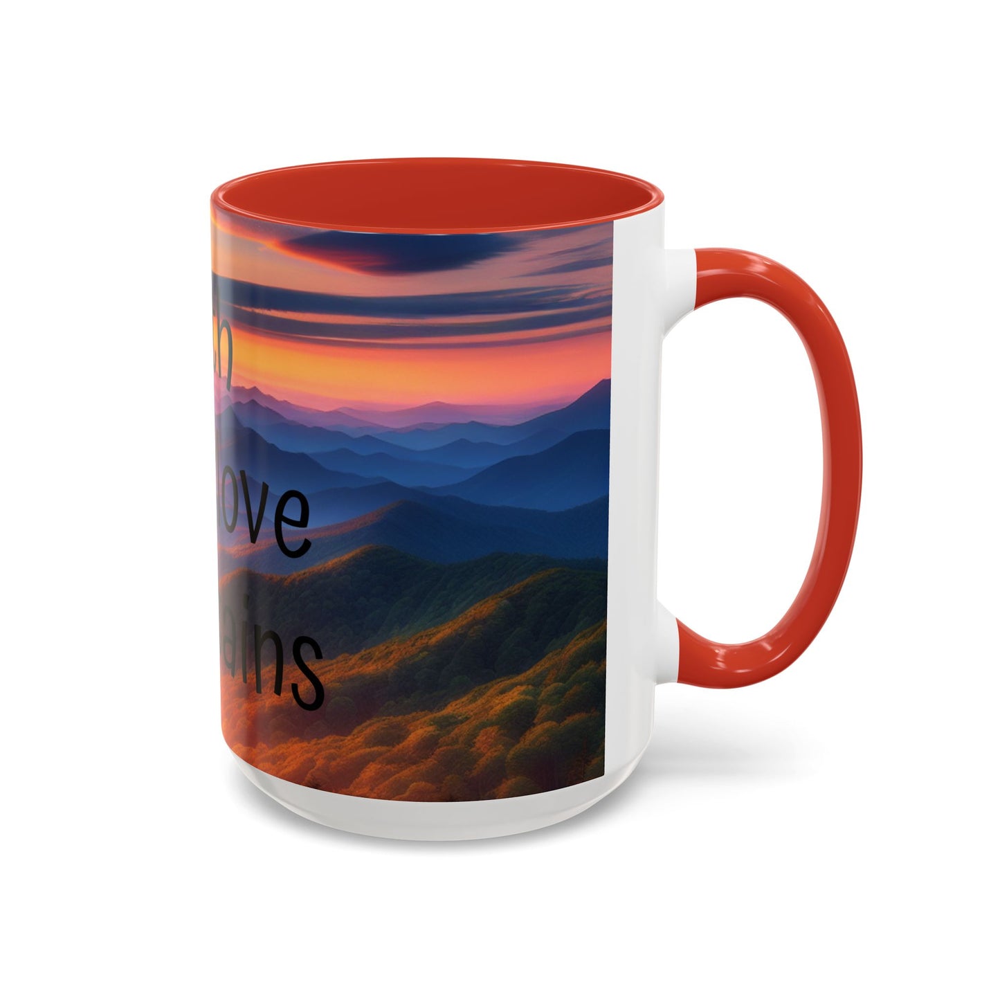 Inspiring Faith Mountains Ceramic Mug - Motivational Coffee Cup for Nature Lovers