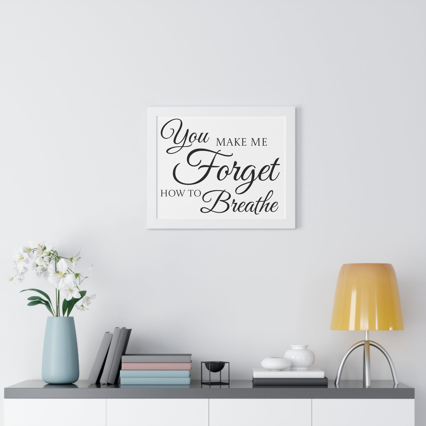 Poster Print - Black and White Love Quote