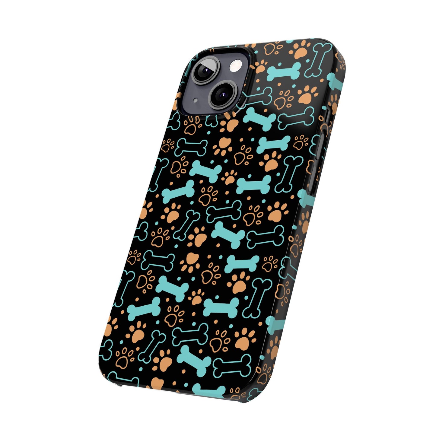 Slim Phone Cases - Puppy Dog/Pawprint Pattern