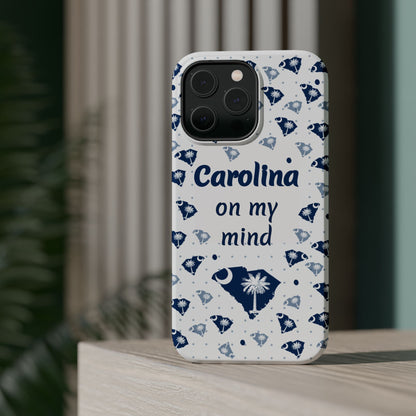 Carolina On My Mind Magnetic Tough Case for iPhone - Coastal Vibes, Perfect Gift for Beach Lovers