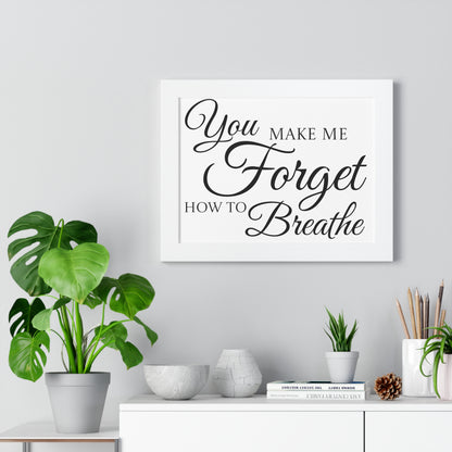 Poster Print - Black and White Love Quote