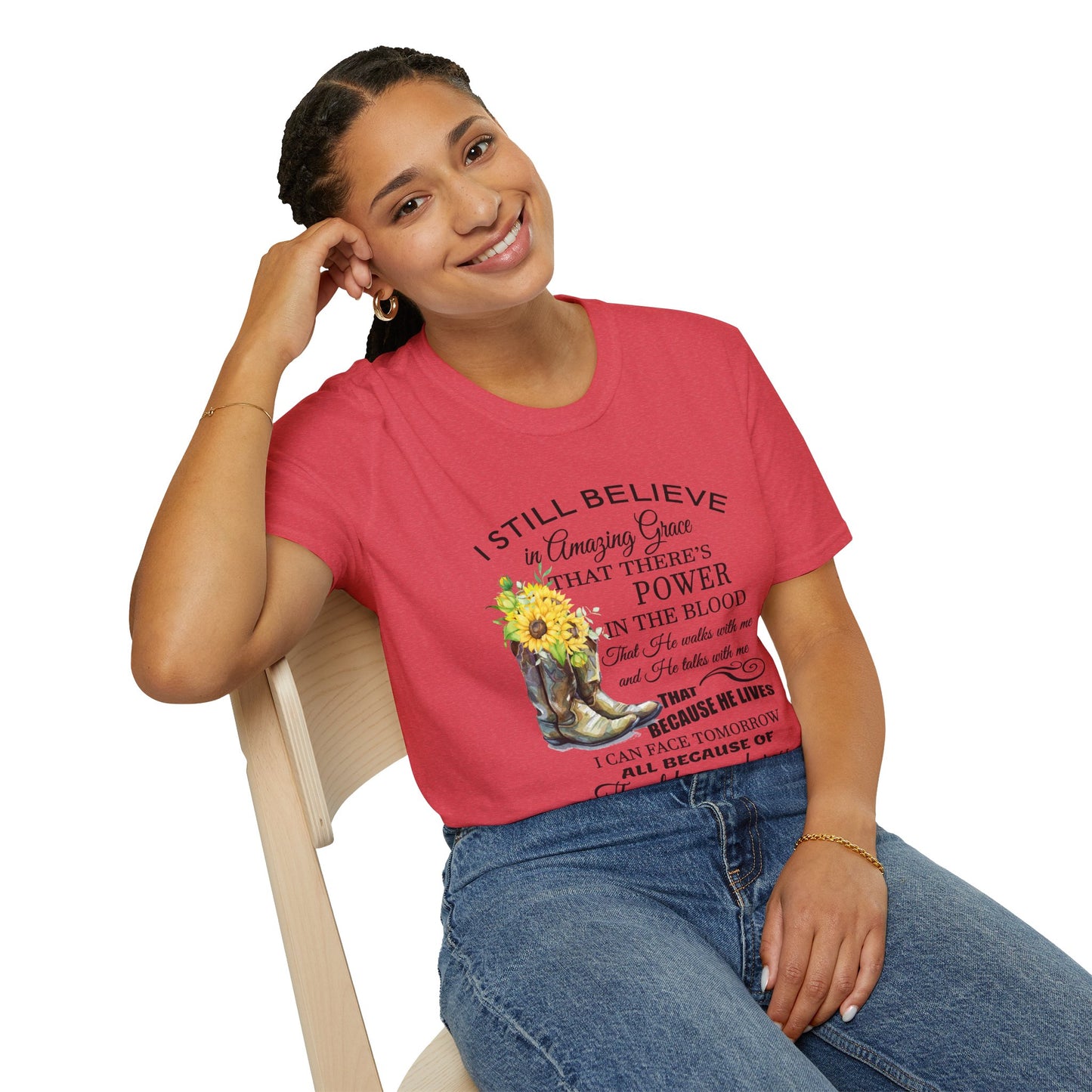 Inspirational Faith T-Shirt - I Still Believe in Amazing Grace