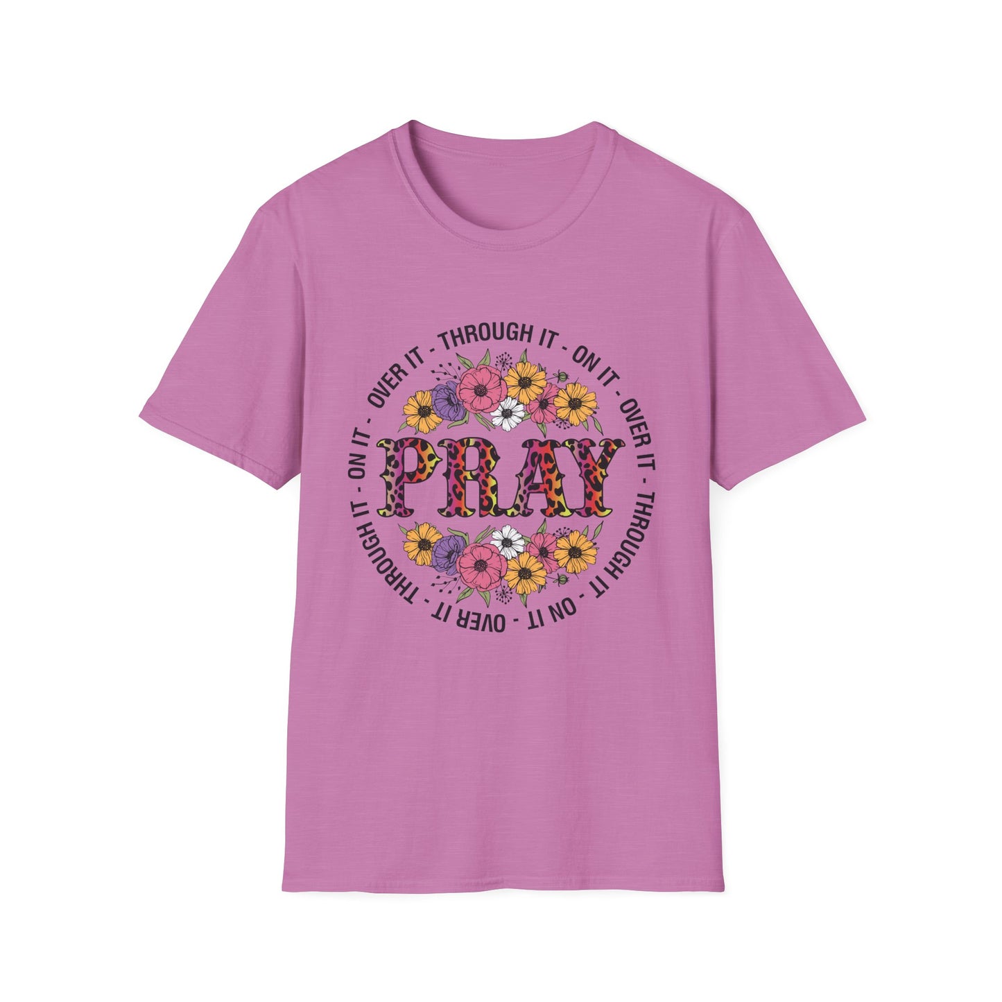 Floral Pray Unisex Softstyle T-Shirt