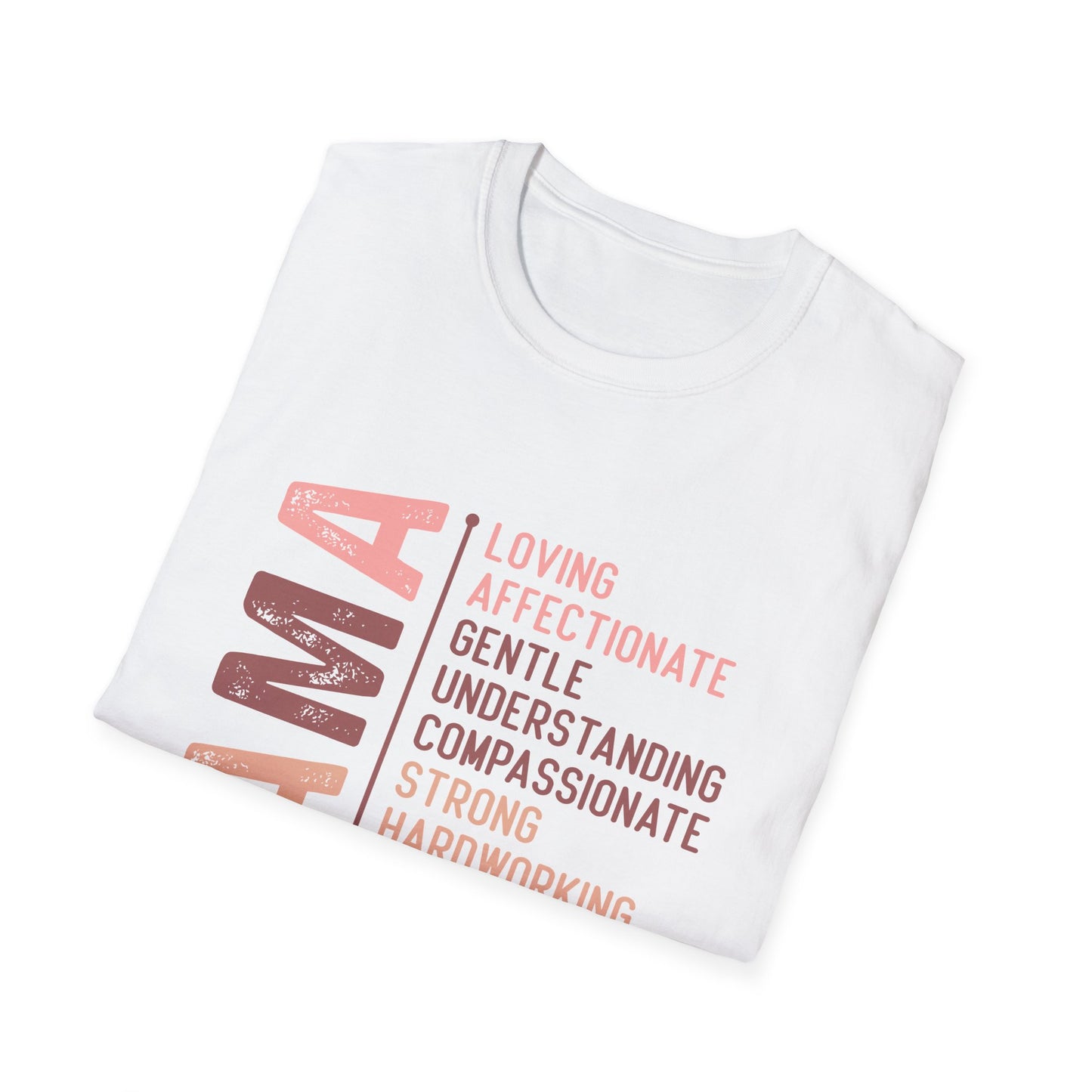 Mama Word Cloud Unisex Softstyle T-Shirt - Perfect Gift for Mother's Day