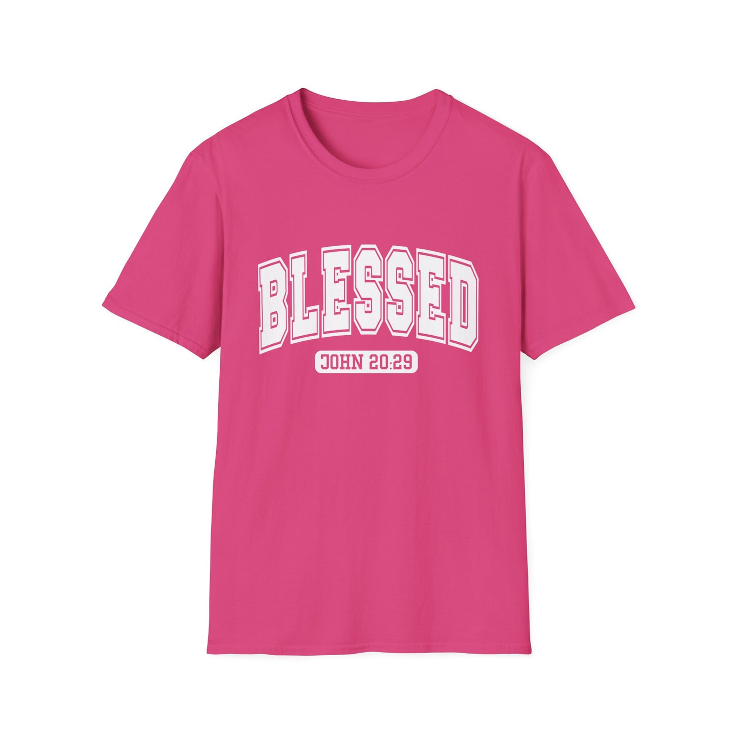 Blessed Graphic Unisex T-Shirt - John 20:29 Inspirational Tee