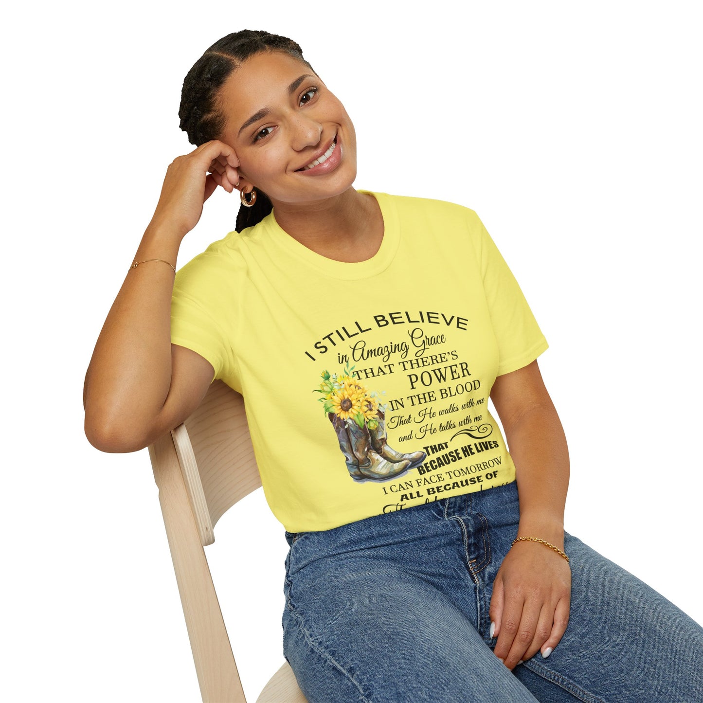 Inspirational Faith T-Shirt - I Still Believe in Amazing Grace