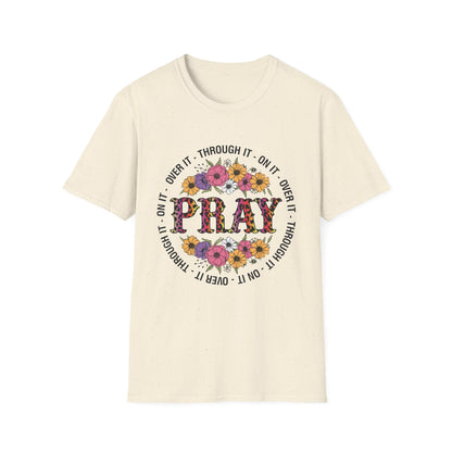 Floral Pray Unisex Softstyle T-Shirt