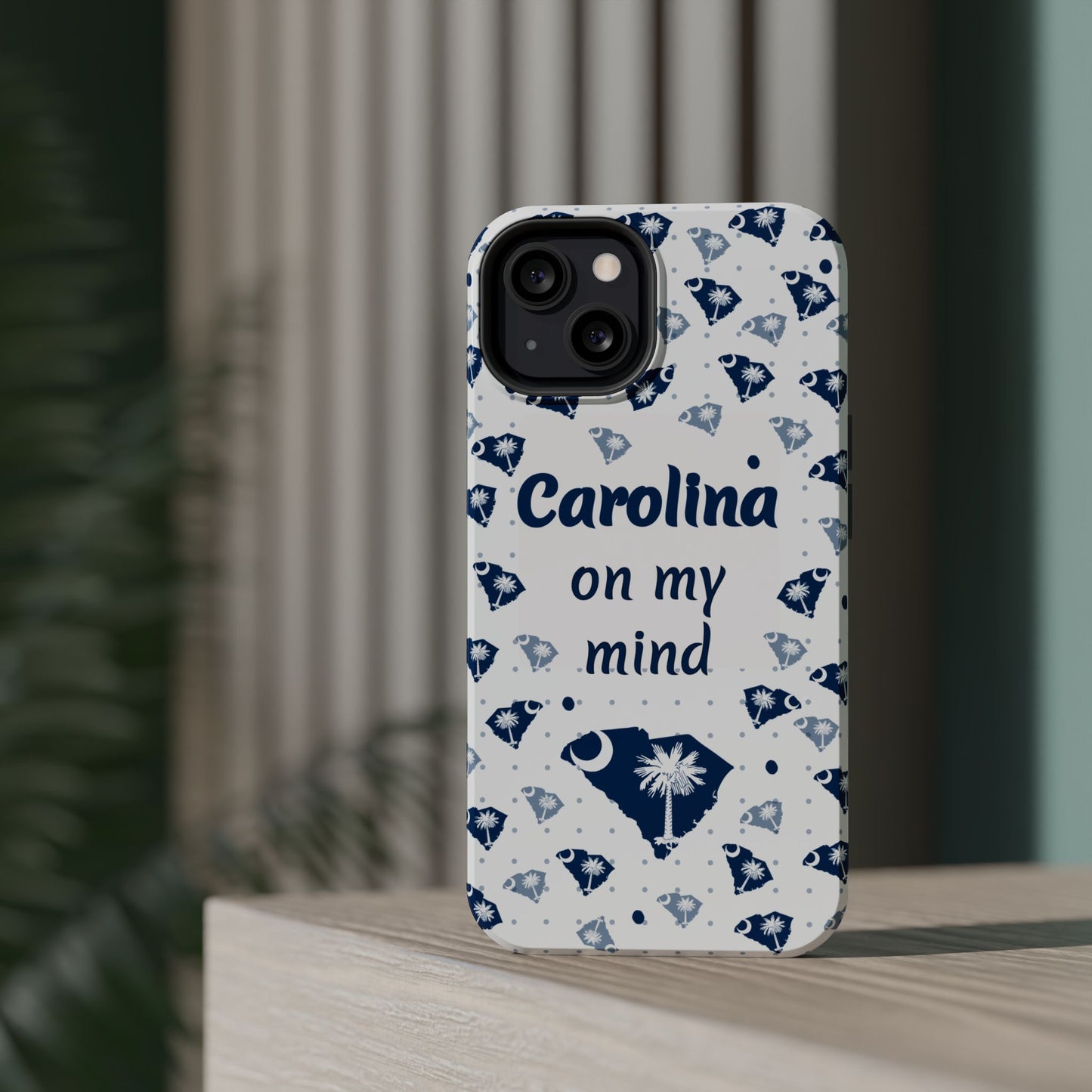 Carolina On My Mind Magnetic Tough Case for iPhone - Coastal Vibes, Perfect Gift for Beach Lovers