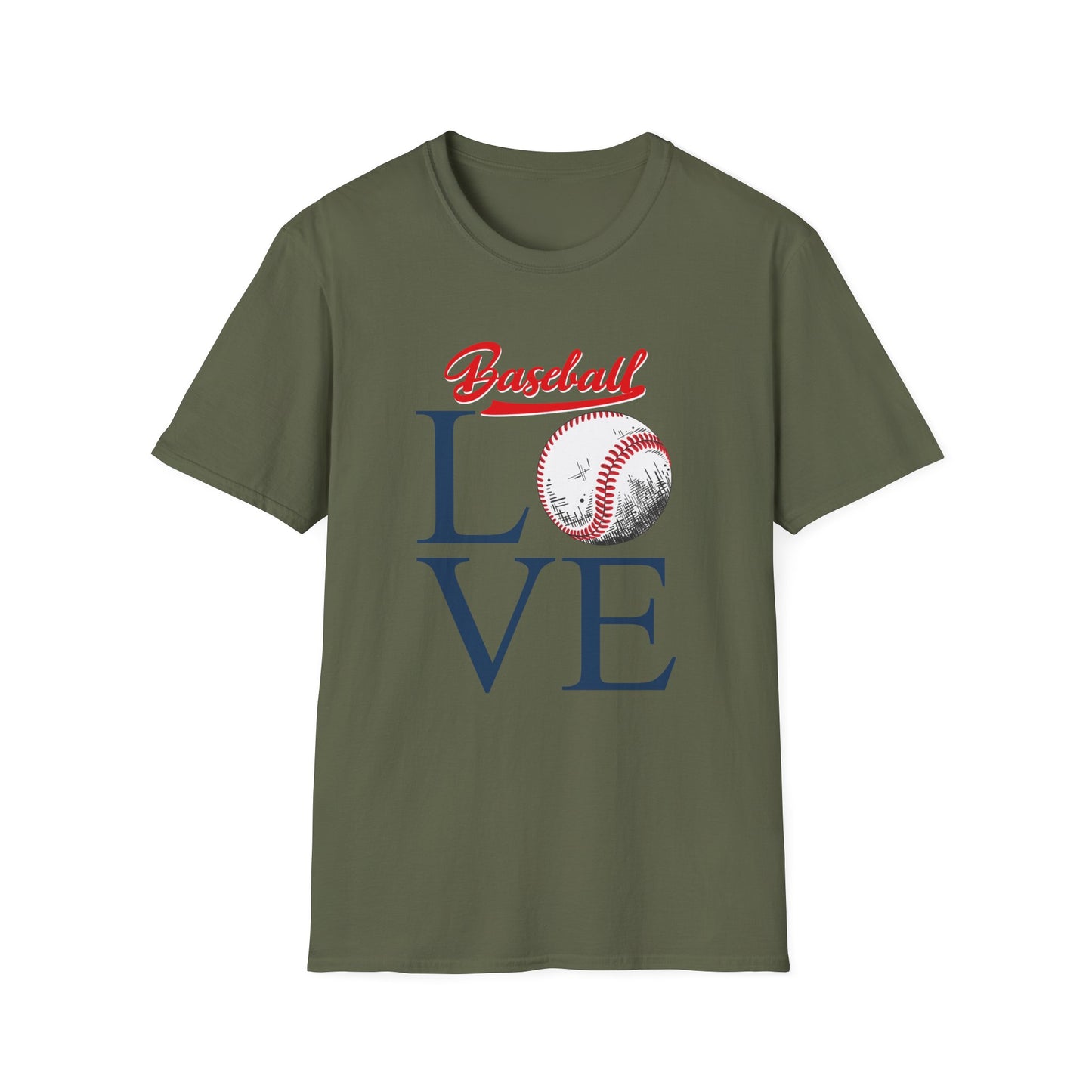 Baseball Love Unisex Softstyle T-Shirt - Perfect for Sports Fans