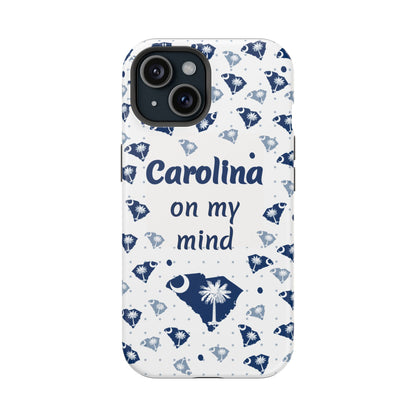 Carolina On My Mind Magnetic Tough Case for iPhone - Coastal Vibes, Perfect Gift for Beach Lovers