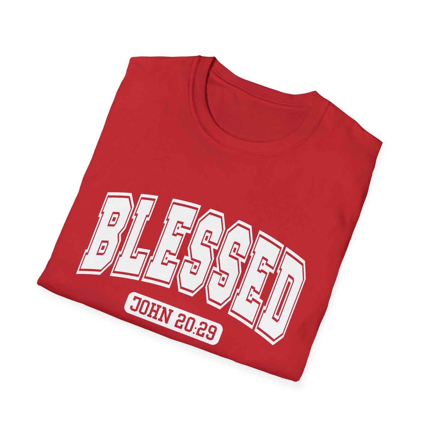 Blessed Graphic Unisex T-Shirt - John 20:29 Inspirational Tee