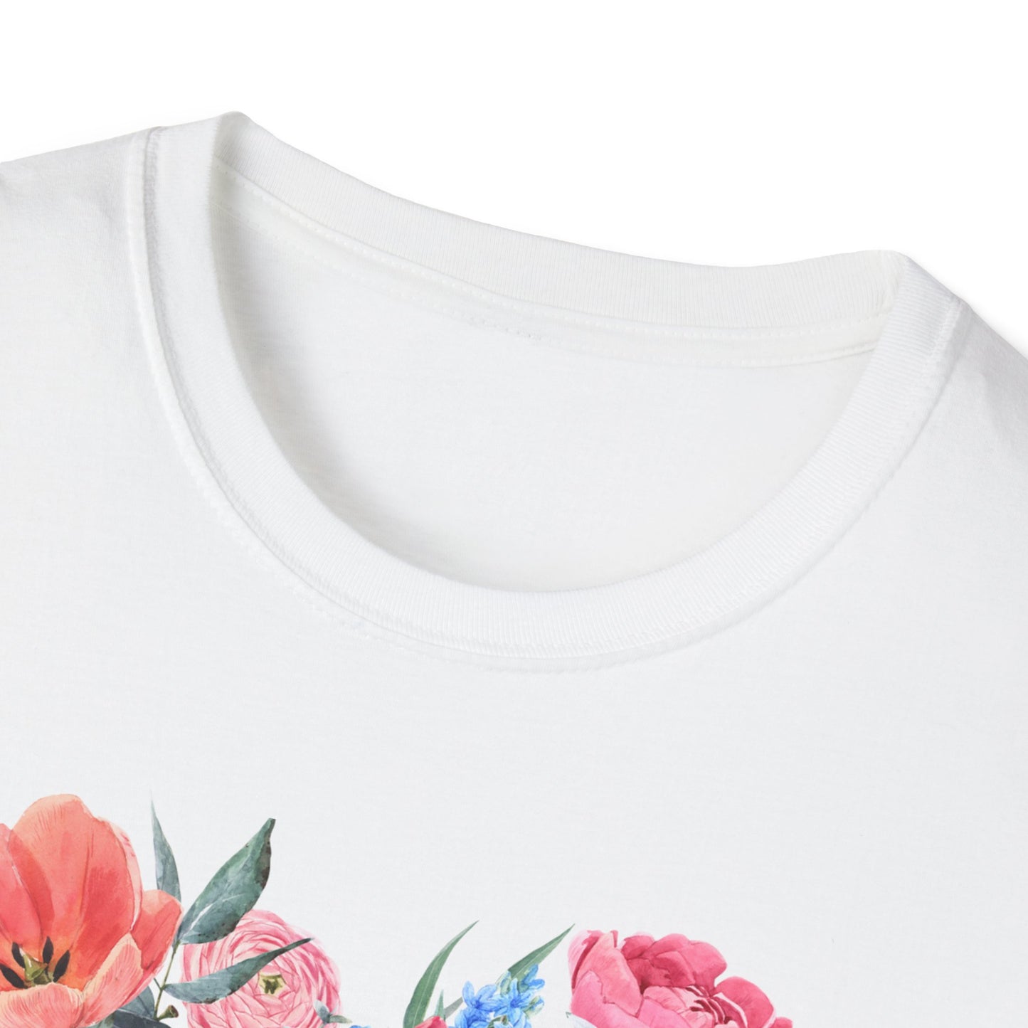 Floral Heart Mimi T-Shirt | Unisex Softstyle Tee