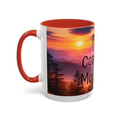 Inspiring Faith Mountains Ceramic Mug - Motivational Coffee Cup for Nature Lovers