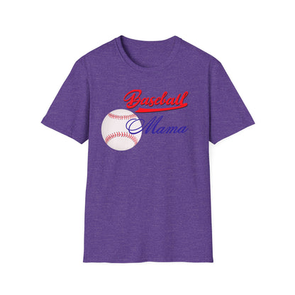 Baseball Mama Unisex Softstyle T-Shirt - Perfect Gift for Sports Moms!