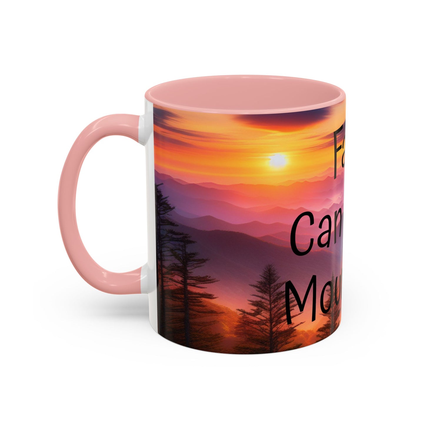 Inspiring Faith Mountains Ceramic Mug - Motivational Coffee Cup for Nature Lovers