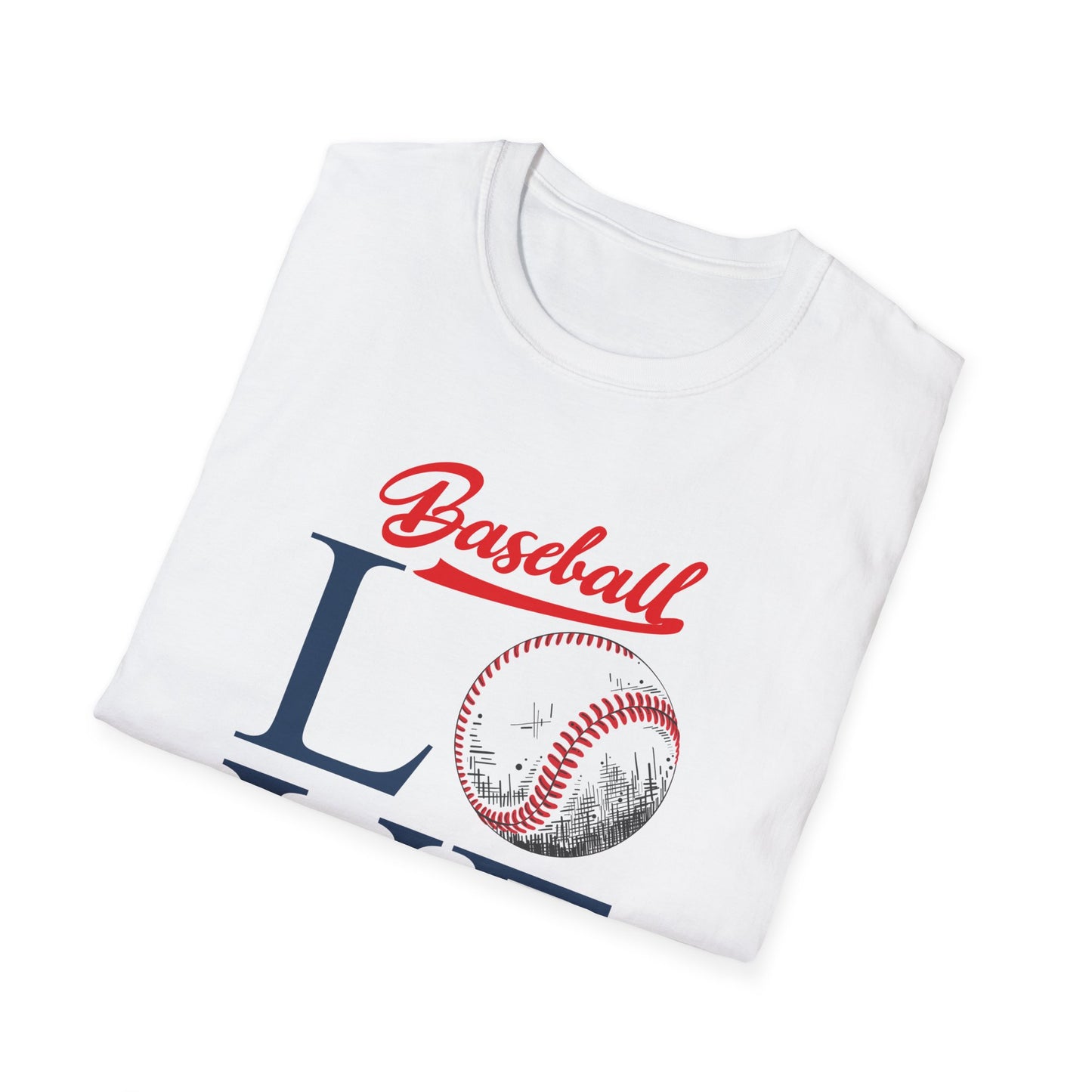 Baseball Love Unisex Softstyle T-Shirt - Perfect for Sports Fans