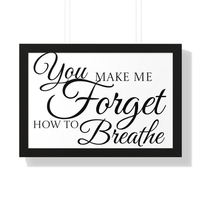 Poster Print - Black and White Love Quote