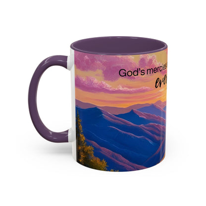 Inspirational Ceramic Mug - 'God's Mercies Are New Every Morning' - 11oz & 15oz