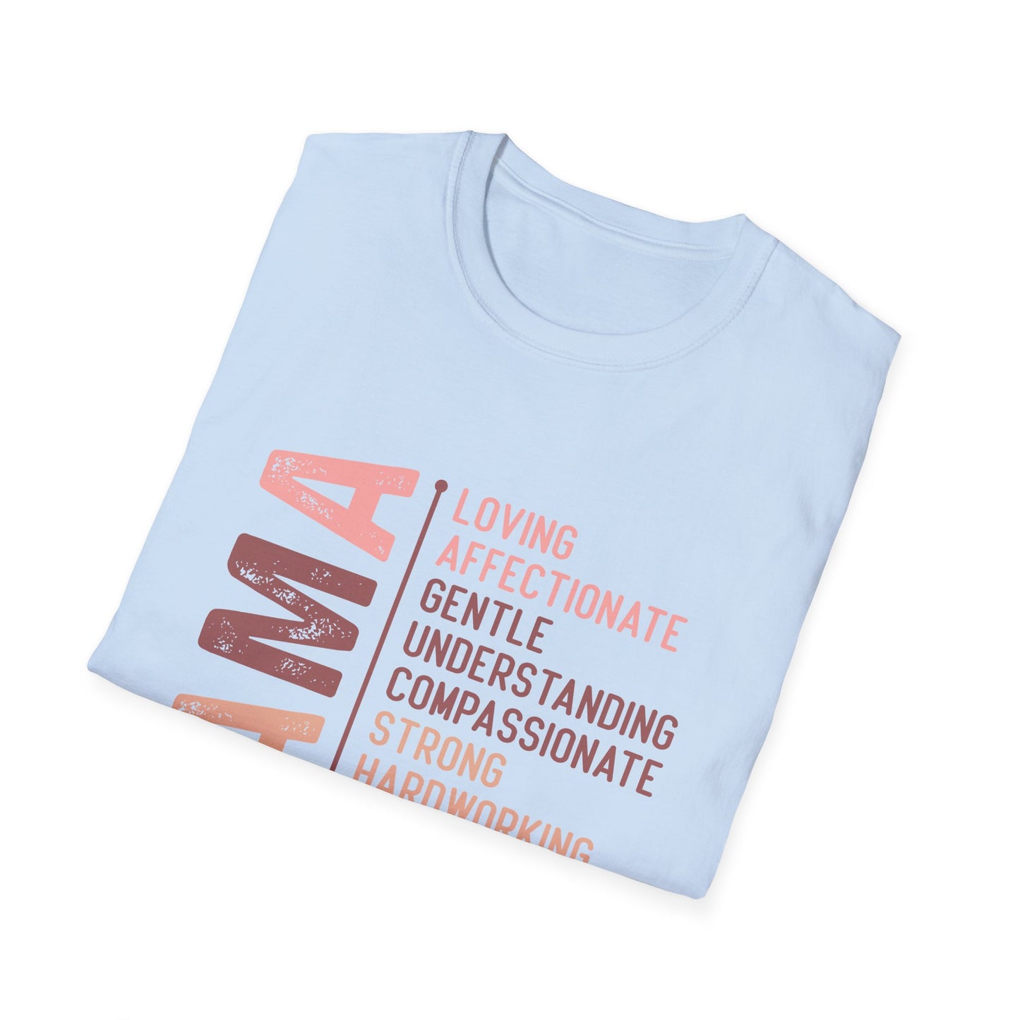 Mama Word Cloud Unisex Softstyle T-Shirt - Perfect Gift for Mother's Day