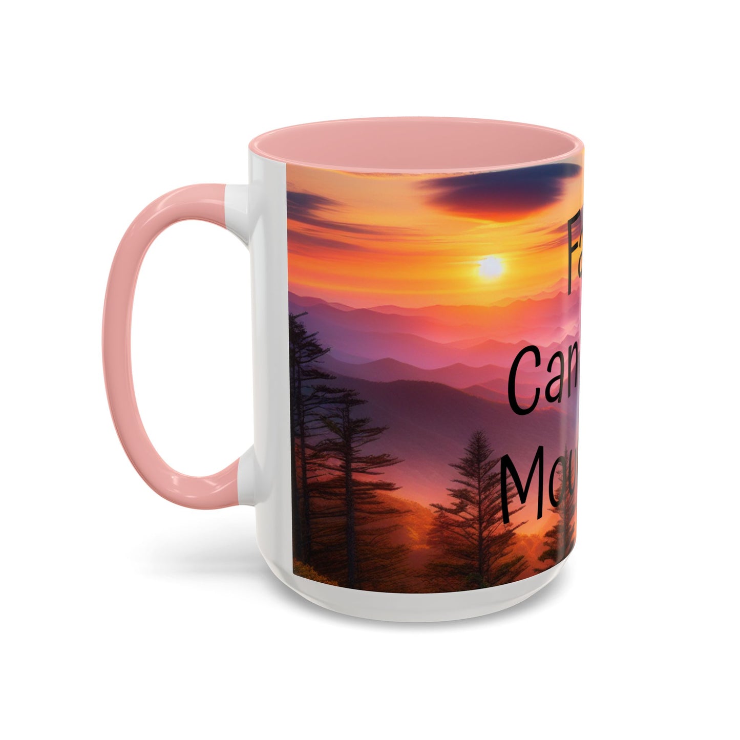 Inspiring Faith Mountains Ceramic Mug - Motivational Coffee Cup for Nature Lovers