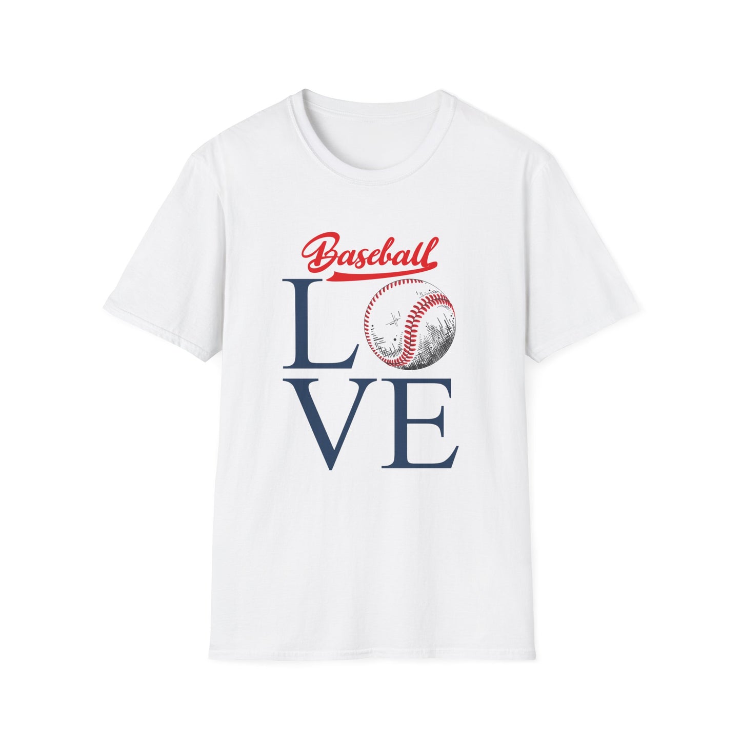 Baseball Love Unisex Softstyle T-Shirt - Perfect for Sports Fans