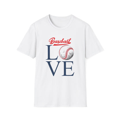 Baseball Love Unisex Softstyle T-Shirt - Perfect for Sports Fans